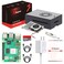iRasptek Starter Kit for Raspberry Pi 5 RAM 8GB 128GB Edition of OSBookworm PreLoaded Aluminum Case