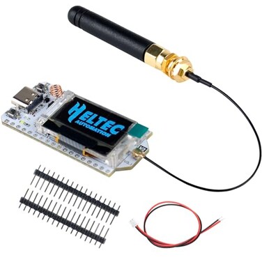 Wishiot ESP32 Lora V3 Development Board Kit WiFiBLE SX1262 Lora32 096inch OLED Display Module 915MHz 2Dbi Antenna for Arduino NodeMCU IoT 1 Sets