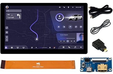 waveshare 7inch QLED Touch Capacitive Display 1024x600 Pixel Integrated Thin and Light LCD with Adapter Board for Raspberry PiJetson NanoWindowsPC Support WindowsLinuxAndroid