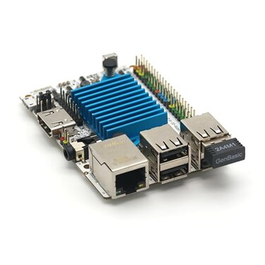 LoveRPi Libre Computer Le Potato Mini Single Board Computer with USB WiFi 4 and Heatsink 2GB WiFi 4 Libre Blue