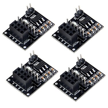 MakerFocus Makerfire 4pcs NRF24L01 Breakout Adapter with onboard 33V Regulator for NRF24L01 Wireless Module