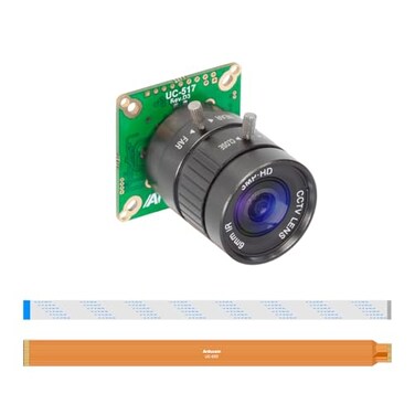 Arducam IMX477 Pi HQ Camera for Raspberry Pi 5 Comes with a 123 6mm Focal Length CS Lens Widely Compatible with Raspberry Pi 4B 3B Zero