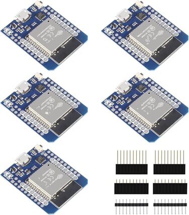 ACEIRMC D1 Mini NodeMCU ESP32 ESPWROOM32 WLAN WiFi Bluetooth IoT Development Board 5V Compatible for Arduino 5pcs