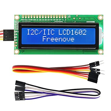 Freenove I2C IIC LCD 1602 Module New Type TWI Serial 16x2 Display Compatible with Arduino Raspberry Pi Pico ESP32 ESP8266