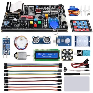 Freenove Projects Kit for Raspberry Pi 5 4 B 3 B 400 Zero 2 W Simple Wiring 860Page Detailed Tutorial Python C Java Scratch Processing Code 132 Projects Raspberry Pi NOT Included
