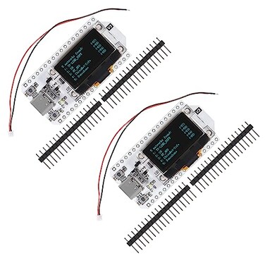 Diitao 2PCS WiFi Kit OLED WiFi Kit 096 LED Display WiFiBluetooth 8MB Flash CP2012 Internet Development Board Blue Background Type C Module for Arduino