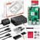 Vemico RasTech Raspberry Pi 5 8GB Kit 64GB Edition with Active Cooler27W GaN 51V5A USBC Power SupplyPi5 8GB Board64GB Card Readers KitPi 5 CaseDual 4K Micro HD Out Cables and User Manual