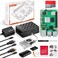 Vemico RasTech Raspberry Pi 5 8GB Kit 64GB Edition with Active Cooler27W GaN 51V5A USBC Power SupplyPi5 8GB Board64GB Card Readers KitPi 5 CaseDual 4K Micro HD Out Cables and User Manual
