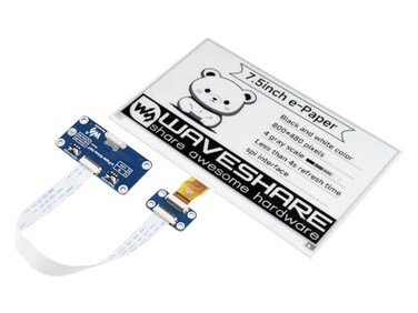 Waveshare 75inch EInk Display HAT Compatible with Raspberry Pi 54B3BZeroZero WZero 2WPicoPico WPico WH 800480 Resolution SPI Interface