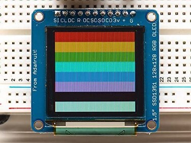 Adafruit OLED Breakout Board 16bit Color 15 wmicroSD Holder ADA1431