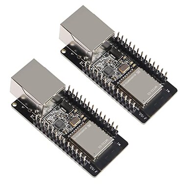 DWEII 2 Pack WT32ETH01 ESP32 Module Ethernet WiFi Bluetooth Development Board WT32ETH01 Embedded Serial Port to Ethernet Converter Serial to WiFiBluetooth MCU Module