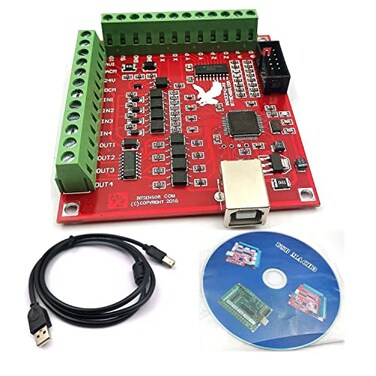 FainWan Mach3 USB Interface Board USB CNC Controller 4 Axis Motion Control Card Interface Breakout Board Compatible with Stepper Motor Driver