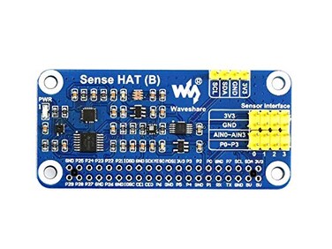 Waveshare Sense HAT B for Raspberry Pi Onboard Multi Powerful Sensors Supports External Sensors