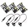 ALAMSCN 33V 5V MB102 Solderless Breadboard Power Supply Module with 9V Battery Clip Power Cable 21x 55mm Male DC Jack Plug for Arduino Pack of 3