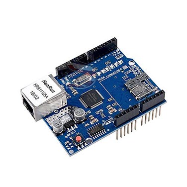DEVMO W5100 Ethernet Network Shield LAN for Arduino Expansion Board Module with SD Card Slot Compatible with Arduino UNO MEGA2560 UNO R3 ATMega 328 MEGA 1280