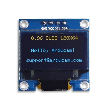 UCTRONICS 096 Inch OLED Module 12864 128x64 Yellow Blue SSD1306 Driver I2C Serial SelfLuminous Display Board for Arduino Raspberry Pi Pico