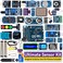 SunFounder Ultimate Sensor Kit with Original Arduino Uno R4 Minima RoHS Compliant Durable Sensors IoT ESP8266 IIC LCD1602 OLED Online Tutorials Video Courses for Beginners Engineers