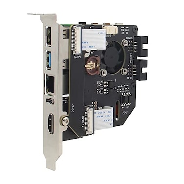 Geekworm KVMA8 PCIe Version for Raspberry Pi 4 Model B KVM Over IP Support KVM V3 PoE ATX Video CSI Unassembled and Not Include Raspberry Pi 4SD CardPower Adapter