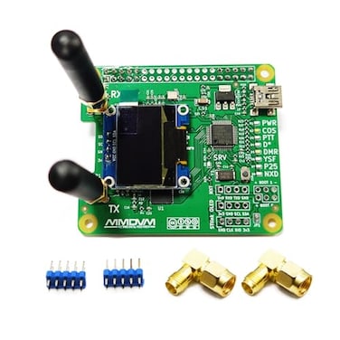 AURSINC MMDVM Duplex Hotspot Module Dual Hat V152 with 096 OLED Display Support P25 DMR YSF NXDN DMR Slot 1 Slot 2 for R Pi 1 22b 33b3b 44b Pi Zero Zero 2W with USB Port with OLED
