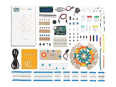 Arduino Official Starter Kit K000007 12 DIY Projects with Electronic Components English Projects Book Original Kit from Italy