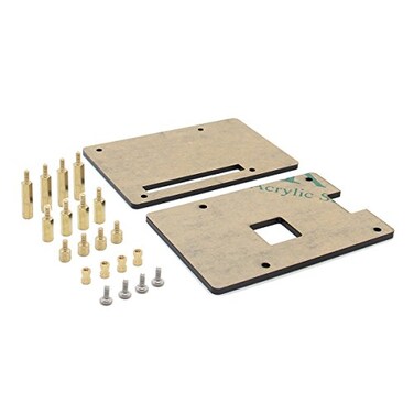 Geekworm Case for Raspberry Pi 4 Universal HAT Size Pi Case DIY Kit Protective Acrylic Case for Pi 54B3B3B2BB and Pi Hat Expansion Board