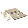 Geekworm Case for Raspberry Pi 4 Universal HAT Size Pi Case DIY Kit Protective Acrylic Case for Pi 54B3B3B2BB and Pi Hat Expansion Board