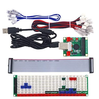 SJ@JX SJJX Development Keyboard Encoder Board Game Controller DIY LED Keyboard Development Board Media Music USB Encoder 104 Keys Arcade DIY Kit