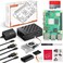 Vemico RasTech Raspberry Pi 5 16GB Kit 64GB Edition with Active CoolerGaN 27W 51V5A USBC Power SupplyPi5 16GB Board64GB Card Readers Kit Case for Pi 5Dual 4K Micro HD Out Cables and User Manual