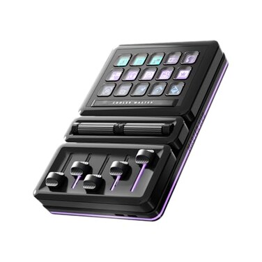 Cooler Master MasterHUB Modular Macro Pad Customizable Hotkey Controller with 15 Display Keys Faders Dials Magnetic Snap Modules for Editing Streaming and Workflow Control