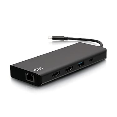 C2G USBC 9in1 Dual Display Docking Station with HDMI Ethernet USB 35mm Audio and Power Delivery up to 60W 4K 30Hz TAA Compliant TAA Compliant
