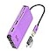 Giq USB Docking Station GIQ USB C hub USB 30 to Dual HDMI VGA Adapter Triple Display USB C Laptop Docking Station Dual Display Compatible with MacBook M1 USB DockPurple