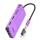 Giq USB Docking Station GIQ USB C hub USB 30 to Dual HDMI VGA Adapter Triple Display USB C Laptop Docking Station Dual Display Compatible with MacBook M1 USB DockPurple