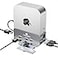 THANDBLE Mac mini M4 Dock Stand with 4K60Hz HDMI and DisplayPort M2 NVMe SSD Enclosure 4 USBA Ports SDTF Card Reader 9 in 1 Hub for Mac mini M4M4 Pro Silver