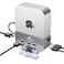 THANDBLE Mac mini M4 Dock Stand with 4K60Hz HDMI and DisplayPort M2 NVMe SSD Enclosure 4 USBA Ports SDTF Card Reader 9 in 1 Hub for Mac mini M4M4 Pro Silver