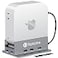 Reborn Mac mini M4 Dock Stand with NVMe SSD Enclosure Mac Mini M4 Hub with 4K60Hz HDMI 4K60Hz DP 5G USB A2 USB A 202 TFSD Card Reader 9in1 USB Hub for Mac mini M4Mac mini M4 Pro Silver