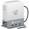 Reborn Mac mini M4 Dock Stand with NVMe SSD Enclosure Mac Mini M4 Hub with 4K60Hz HDMI 4K60Hz DP 5G USB A2 USB A 202 TFSD Card Reader 9in1 USB Hub for Mac mini M4Mac mini M4 Pro Silver