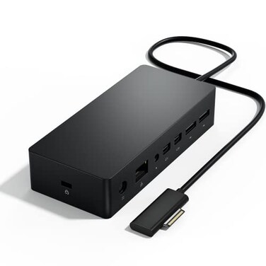 Martten Surface Pro Docking StationSurface Dock with 90W Power SupplyGigabit EthernetMini DP2USB 30 4Audio Compatible with Surface Pro 987X643Surface BookSurface GoSurface LaptopLaptop go