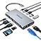SUTOUG 12 in 1 USB C Hub Docking Station Triple Displays Laptop Docking Station for MacBook Pro and Windows2 HDMI DP 100W PD SDTF Card Reader 3 USB 30 Ports MAC OS only Support Mirror Mode