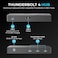 SABRENT Thunderbolt 4 Hub 60W Charging USBC Dock for Laptops 3X TB4 1x USBA Supports Dual 4K60Hz or 8K60Hz Display TB4 Cable macOSWindows Compatible HBTBT4