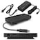 Lenovo USBC Dual Display Travel Dock w 100W Power Adapter 7 Ports Integrated USBC Cable Universal Compatibility Dual Displays at 4K Black