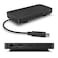 Lenovo USBC Travel Dock 7 Ports Integrated Cable Universal Compatibility Dual 4K Displays Black