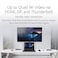 Kensington SD5900T DisplayLink Docking Station Thunderbolt 4 Quad 4K for MacBook ProAir M1M2M3M4 with Pro and Max Chipsets 100W PD HDMIDPTB4 SDMicro SD Card Slots Midnight Blue K35232NA