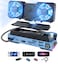 YCBUENO 14 in 1 Steam Deck Docking Station with Dismantling Cool Fans M2 NVMe Enclosure4K60Hz1000Mbs EthernetSDTF4 USB A100W PD Charging 40Gbps Adapter for Steam DeckRog AllySwitchLegion Go