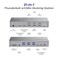 Smartlinx Thunderbolt 4 Dock with DisplayLink 21in1 USBCA Docking Station for MacBook Windows ChromeOS 150W Charging 40Gbps 8K4K Display DualTripleQuad5 Monitor Support