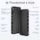 MOKiN Thunderbolt 4 Dock 16 Ports Laptop Docking Station Dual Monitor for MacBook Docking Station 3 Monitors for Windows with 150W DC PowerTB4 Cable25 Gigabit EthernetThunderbolt