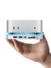 MOVE SPEED mini M4 Dock Enclosure 10 in 1 Aluminum Stand Hub 10Gbps USBCA 4K60Hz HDMI SDTF Reader SpaceSaving Vertical Design