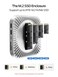 MOVE SPEED mini M4 Dock Enclosure 10 in 1 Aluminum Stand Hub 10Gbps USBCA 4K60Hz HDMI SDTF Reader SpaceSaving Vertical Design