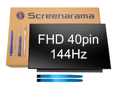 SCREENARAMA New Screen Replacement for Asus TUF Gaming A15 TUF506IUBS71CB 40pin 144Hz FHD 1920x1080 IPS LCD LED Display with Tools and Tape