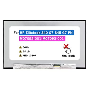 BTSELSS LCD Screen Replacement N140HCAE5C for HP Elitebook 840 G7 845 G7 PN M07092001 M07093001 NonTouch Matte Display Panel 14 FHD 1080P 30 pin 60Hz