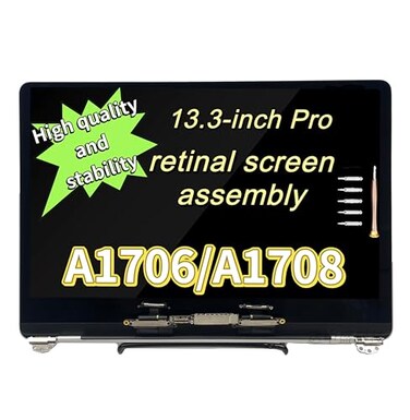 SKINGE New A1706 A1708 LCD Display Screen Full Assembly Replacement for MacBook Pro 13 2016 2017 EMC 3163 3164 3071 2978 Grey